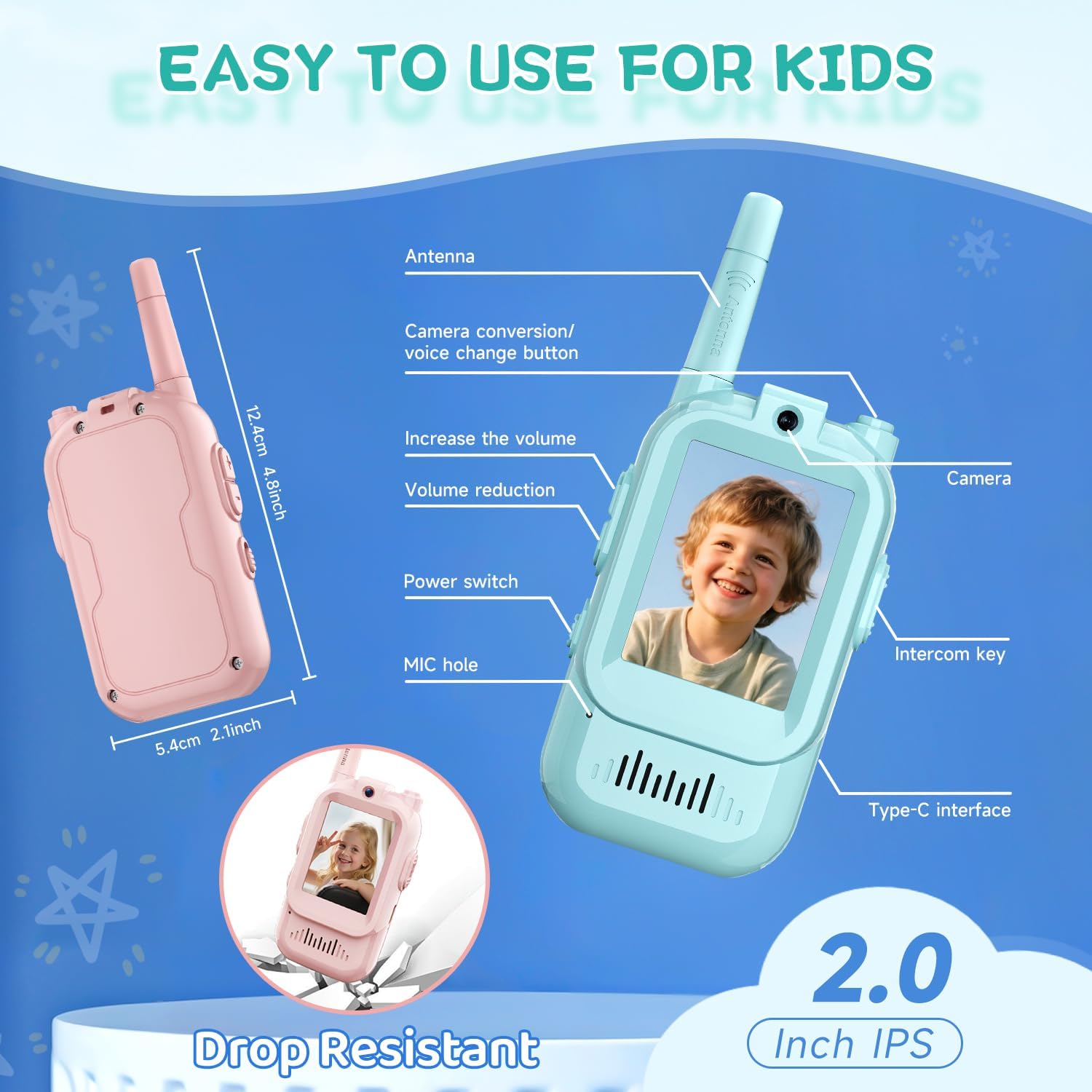 KiddoComs - Video Walkie Talkie
